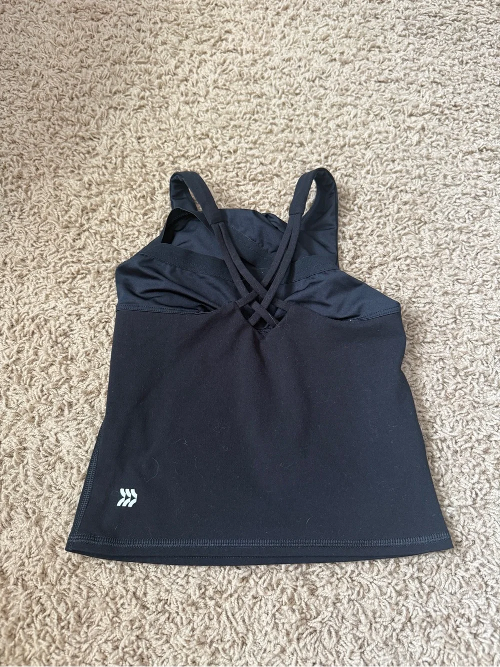 Girls Black & Charcoal Leopard activewear Tops - 3
